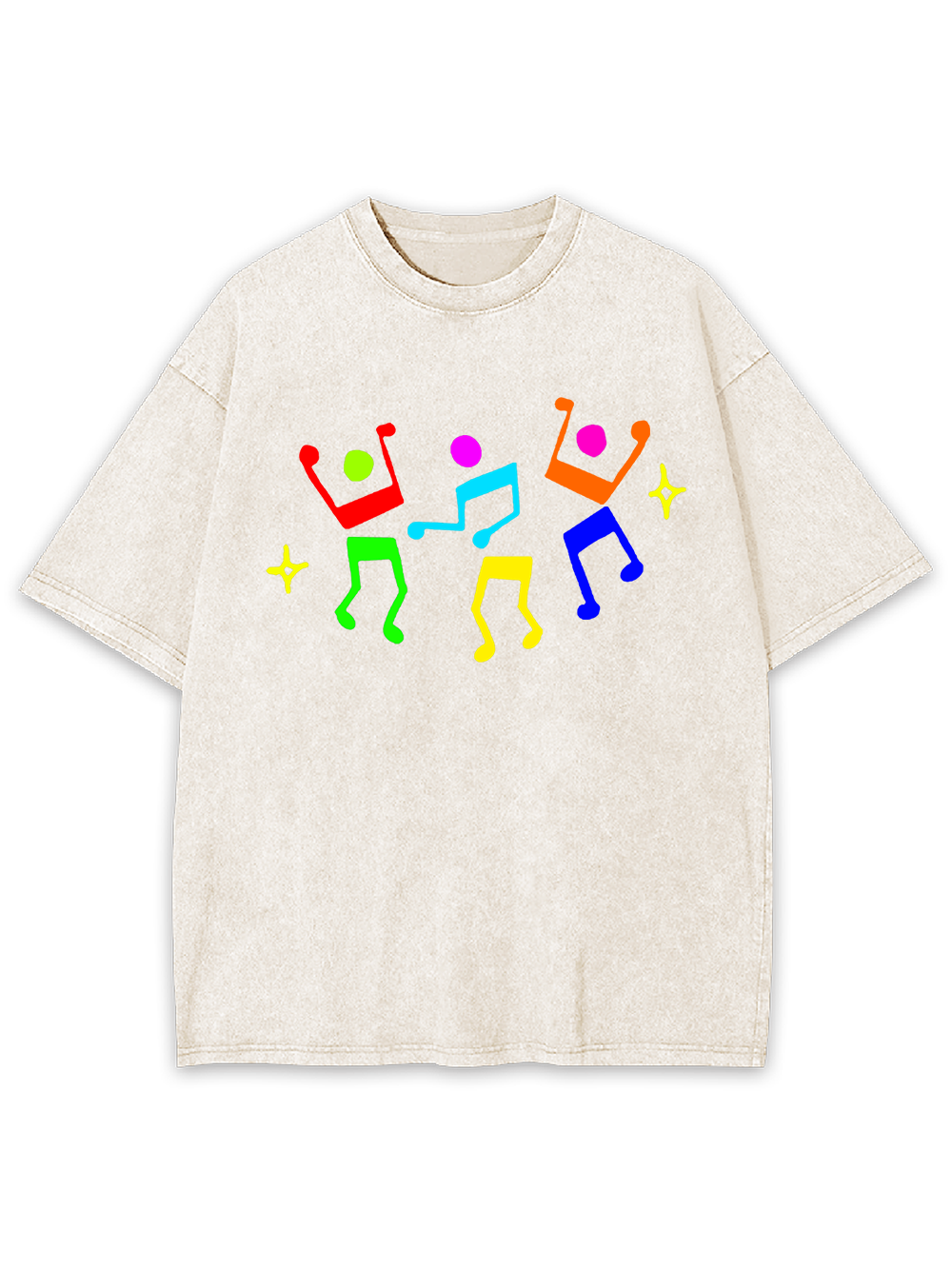 Unisex Dance Till Collapse Printed Washed Tee