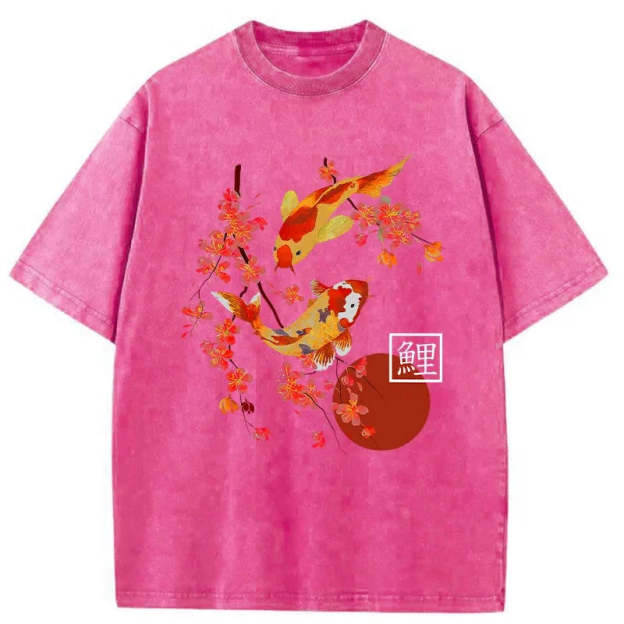 Japanese Koi Washed T-Shirt