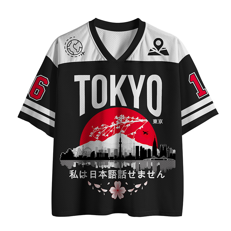Tokyo Sakura Sunset Jersey Shirts