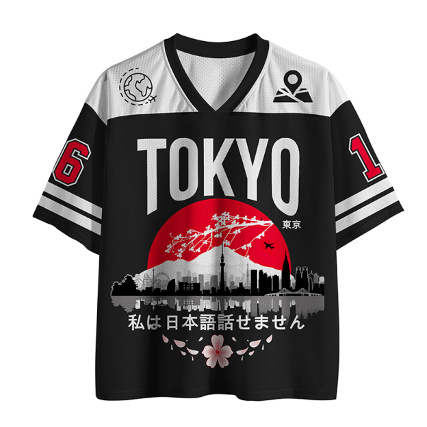 Tokyo Sakura Sunset Jersey Shirts