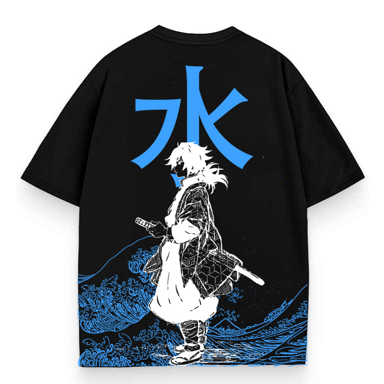 Unisex Water Breathing Printed Washed Tee