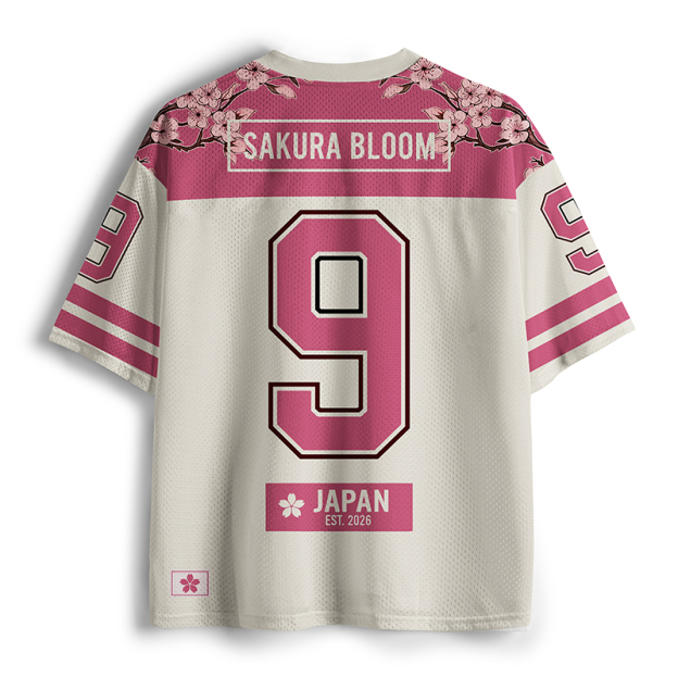 Sakura Bloom Printed Jersey Shirts