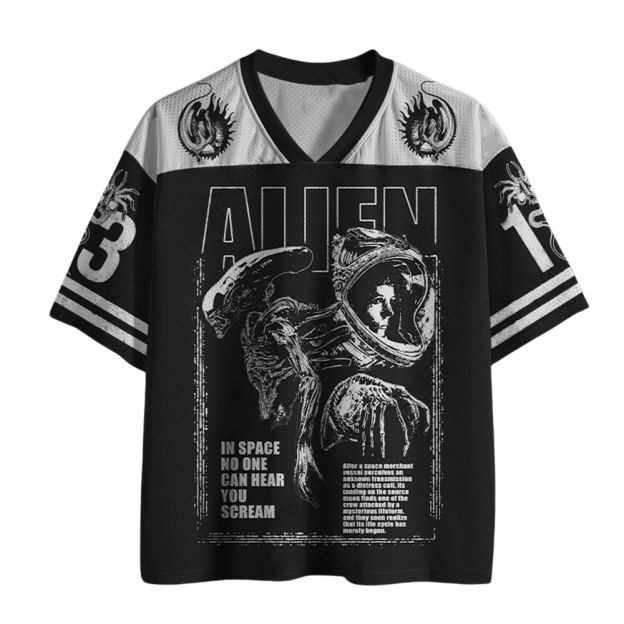 No One Can Hear You Scream Printed Jersey Shirts