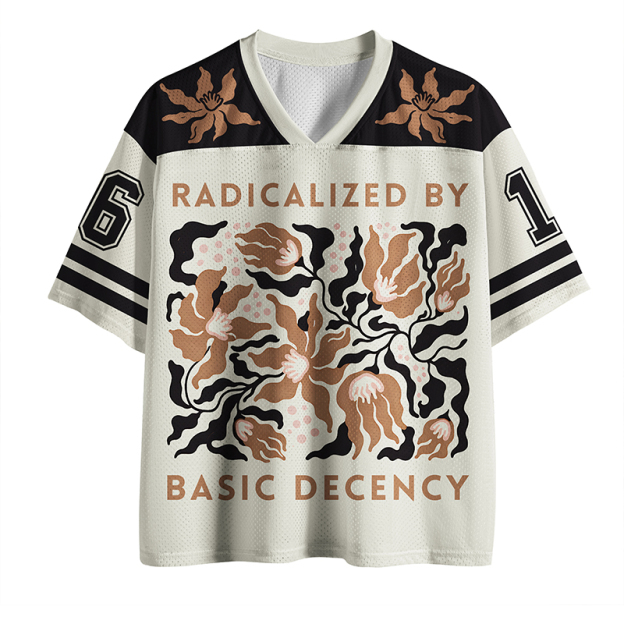 Radicalized By Basic Decency Printed Jersey Shirts