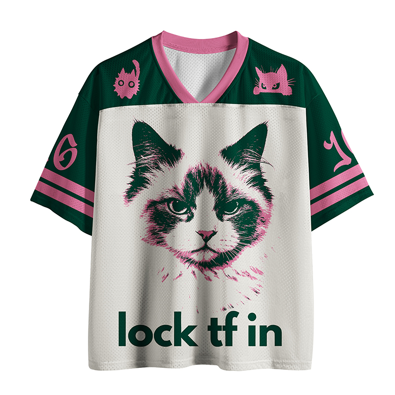 Lock In Cat Jersey Shirts