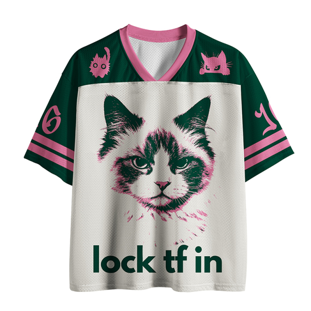 Lock In Cat Jersey Shirts