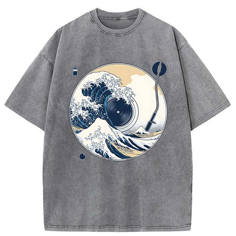 The Great Wave Off CD Washed T-Shirt