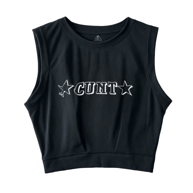  Star Count Sleeveless Crop Top