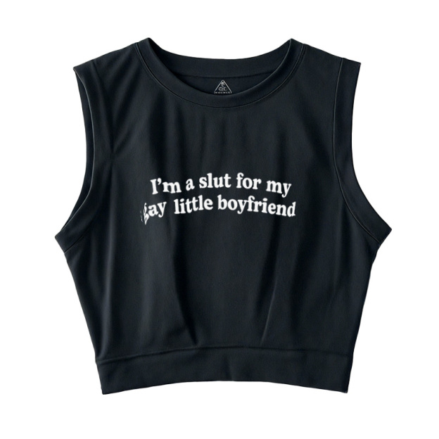  Slxt For My Gay BF Sleeveless Crop Top