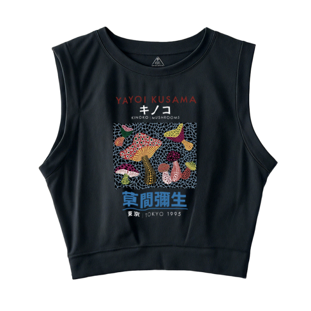  Representative Works Of Japanese Art Sleeveless Crop Top