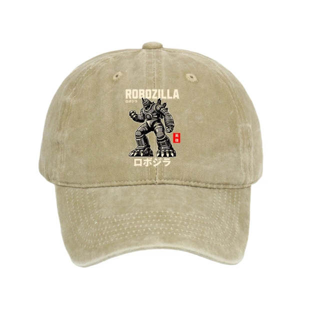  RoboZilla Manga Japanese Washed Cap