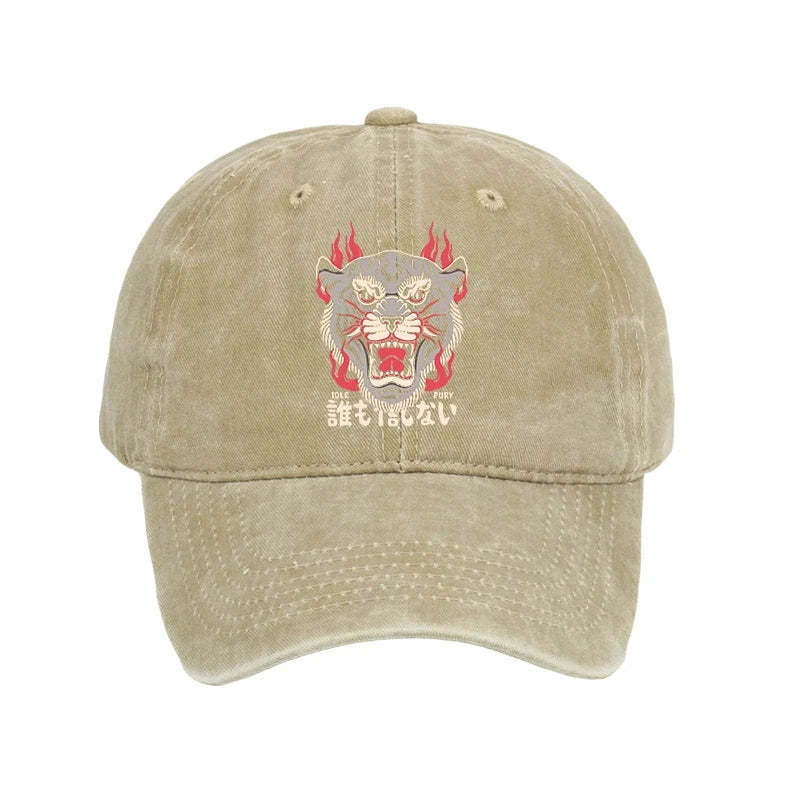  Retro Tiger Japanese Washed Cap