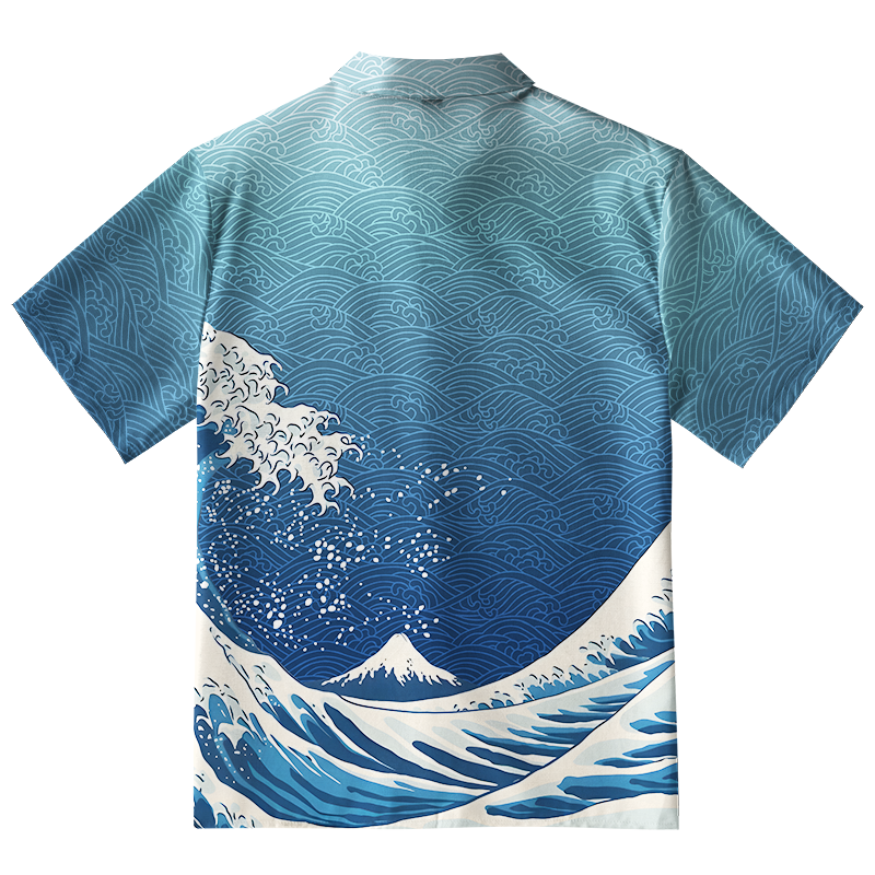  The Great Wave Off Fuji Button-up Shirt