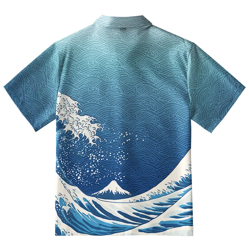  The Great Wave Off Fuji Button-up Shirt