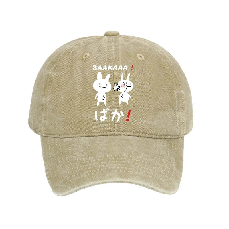  Anime Baka Manga Slap Washed Cap