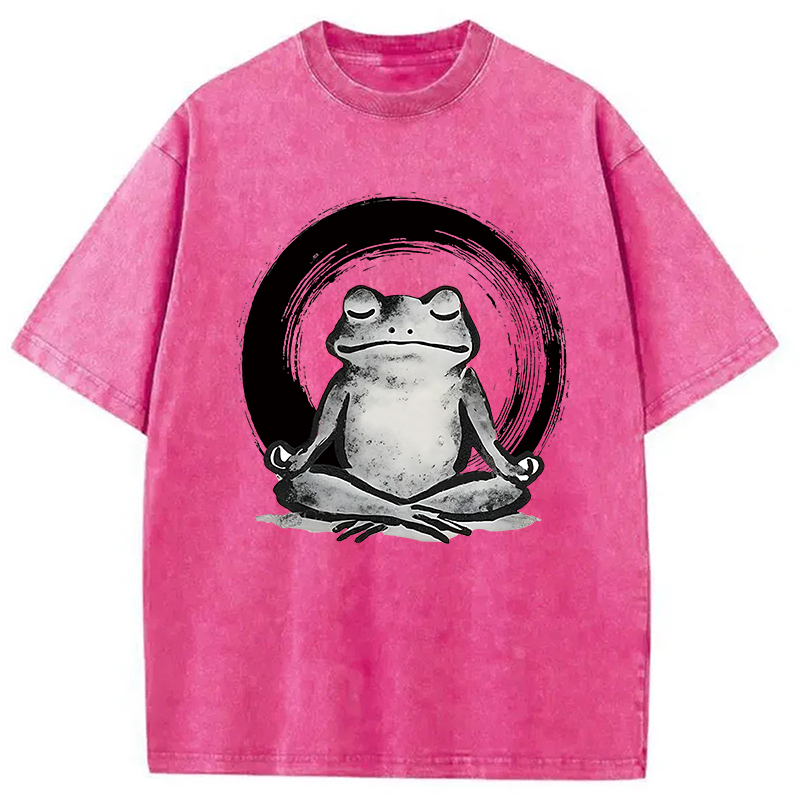 Zen Frog Japan Washed T-Shirt