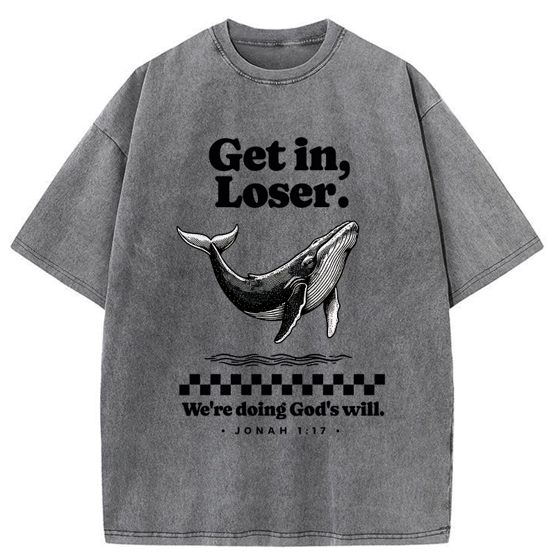 Unisex Follow God's Will Washed T-Shirt