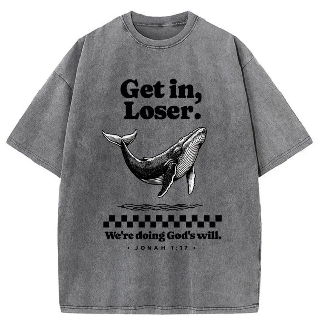 Unisex Follow God's Will Washed T-Shirt