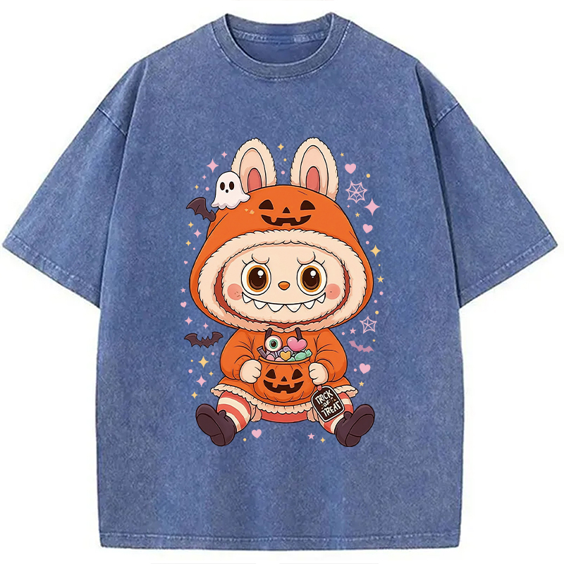 Halloween Labubu Washed T-Shirt