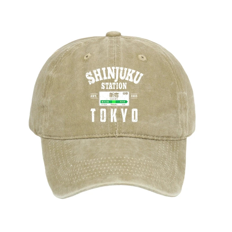  Shinjuku Station Yamanote Line Washed Cap