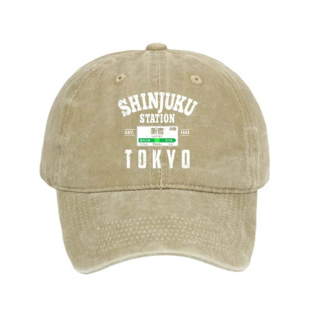  Shinjuku Station Yamanote Line Washed Cap