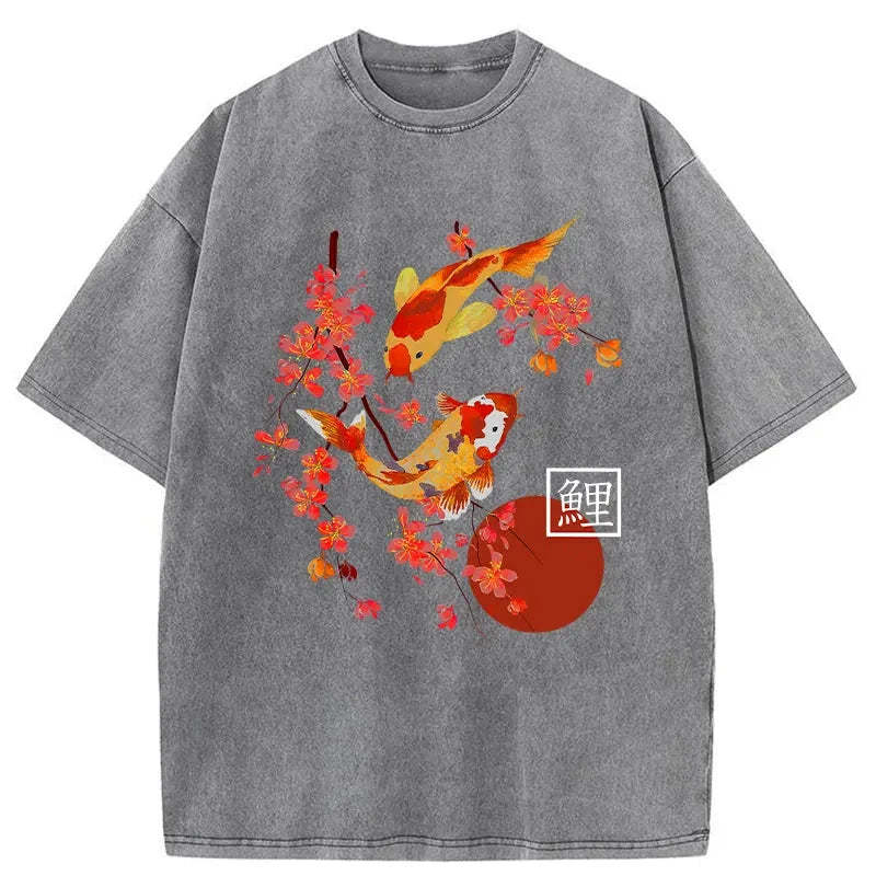 Japanese Koi Washed T-Shirt
