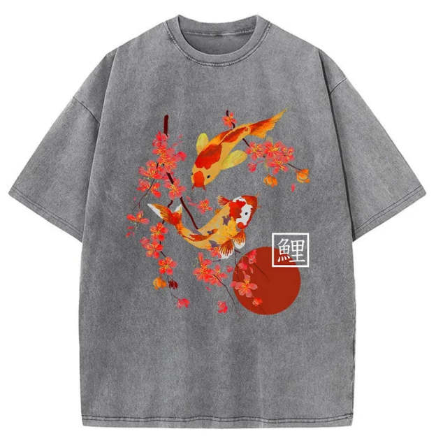 Japanese Koi Washed T-Shirt