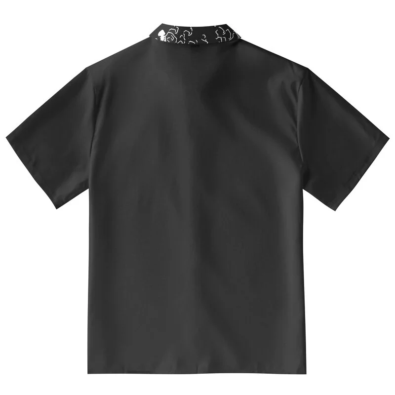  Monochrome Wave Aloha Hawaiian Shirt