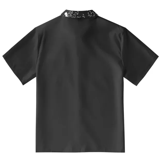  Monochrome Wave Aloha Hawaiian Shirt