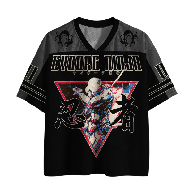 Cyber Ninja Printed Jersey Shirts
