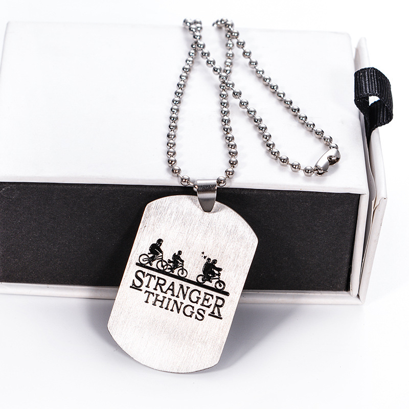 American Web Drama Stranger Things Bicycle Tag Necklace