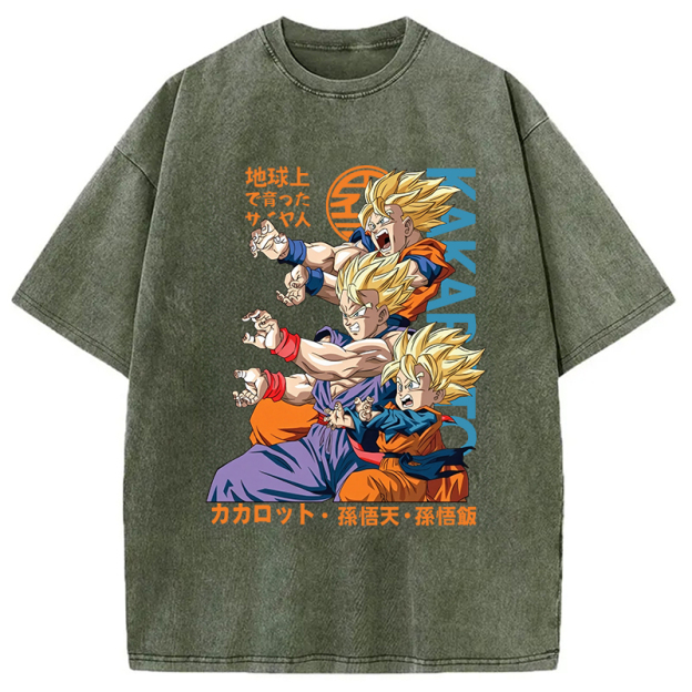 Goku Vintage Japanese Washed T-Shirt