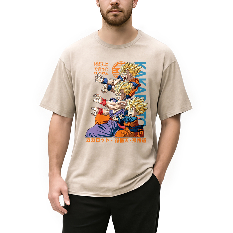 Goku Vintage Japanese Washed T-Shirt