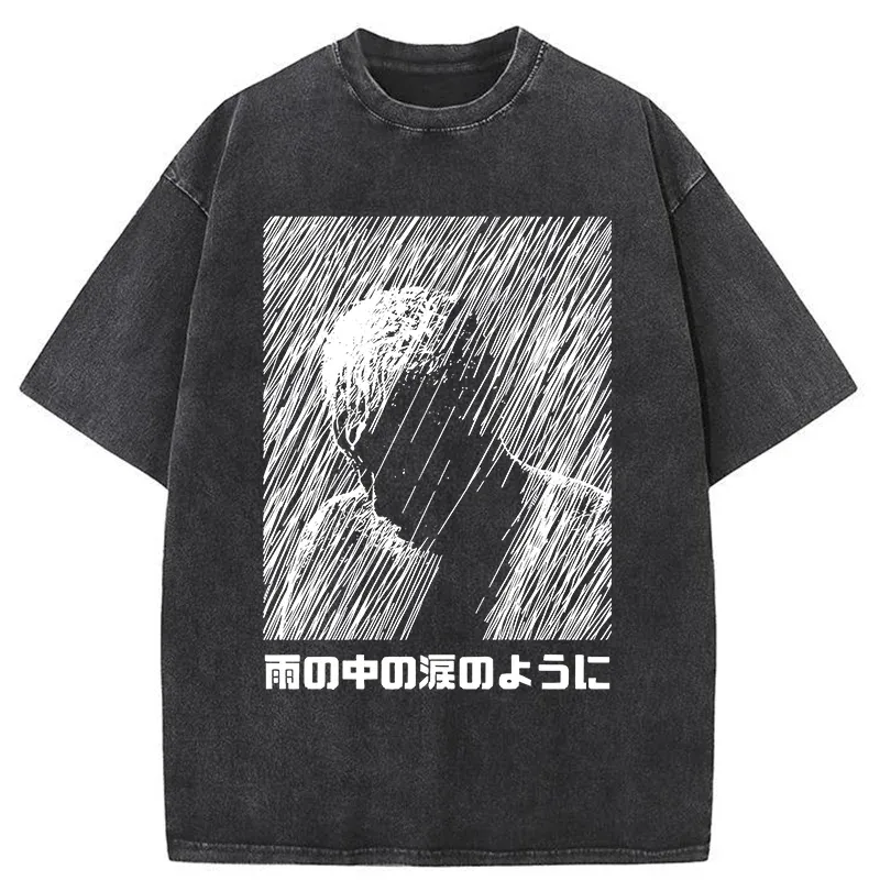 People In The Rain Washed T-Shirt