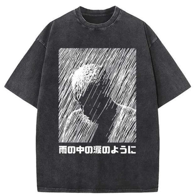 People In The Rain Washed T-Shirt