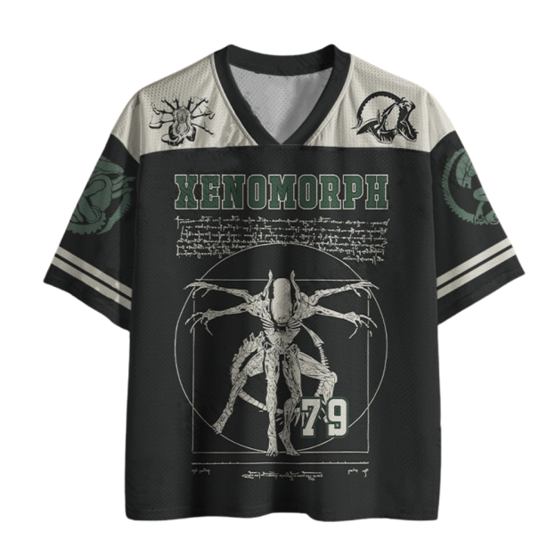 Alien Horror Printed Jersey Shirts