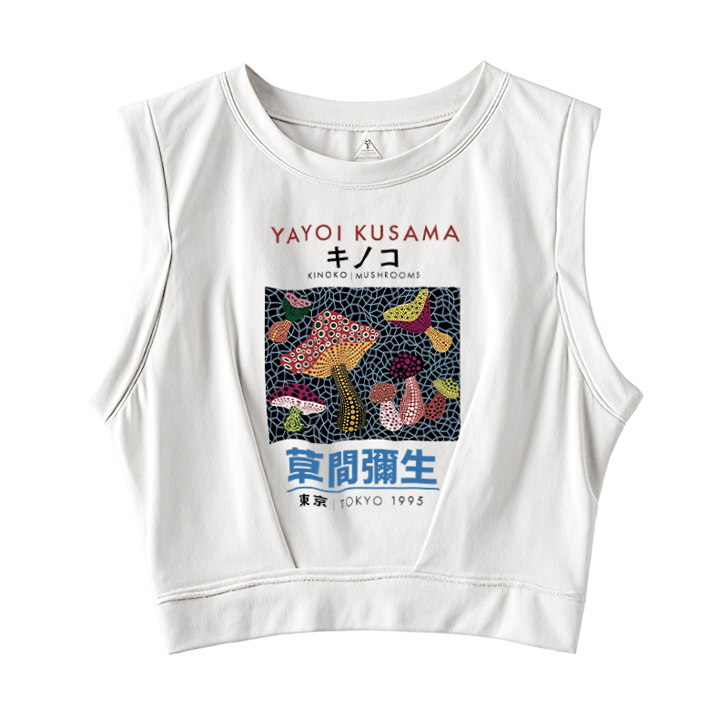  Representative Works Of Japanese Art Sleeveless Crop Top