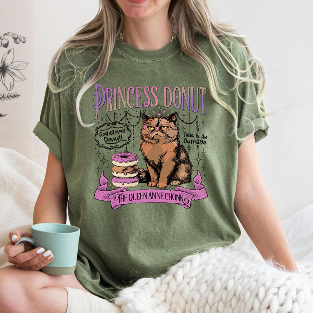 Princess Donut Unisex Washed T-shirt