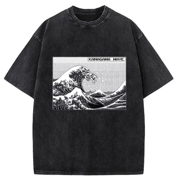 Kanagawa Wave Washed T-Shirt