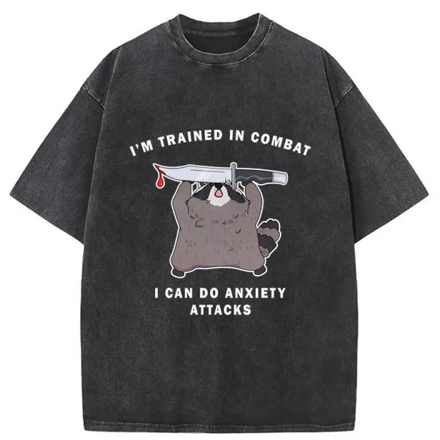 Unisex Coping With Anxiety Washed T-Shirt