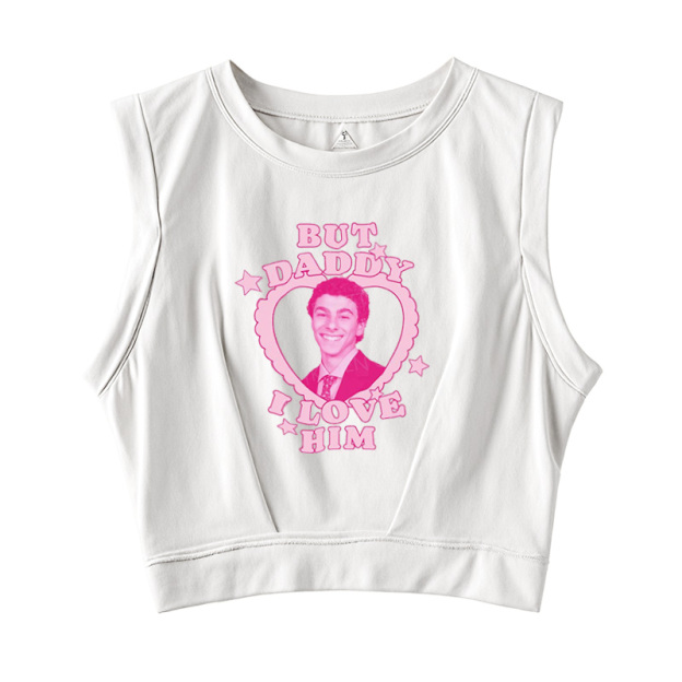  But Daddy I Love Him Sleeveless Crop Top