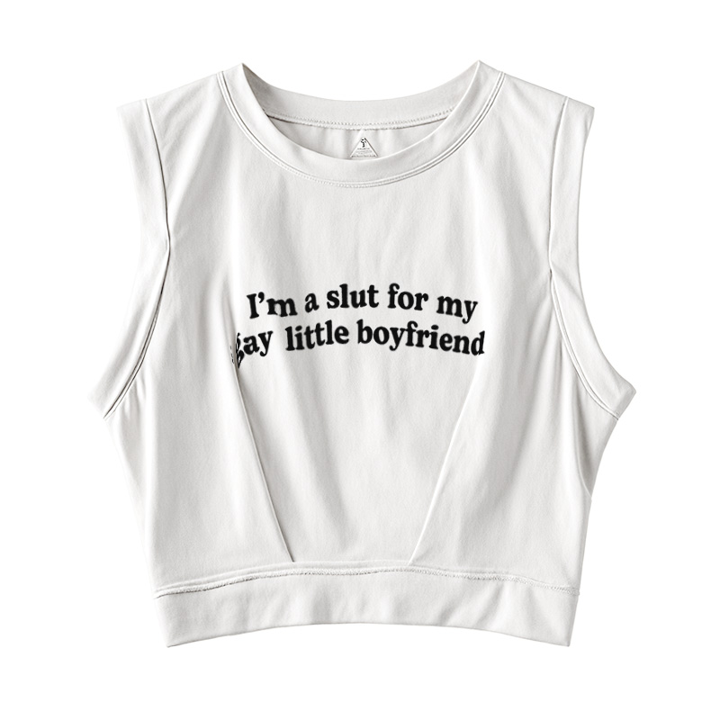  Slxt For My Gay BF Sleeveless Crop Top