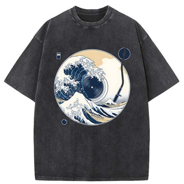 The Great Wave Off CD Washed T-Shirt