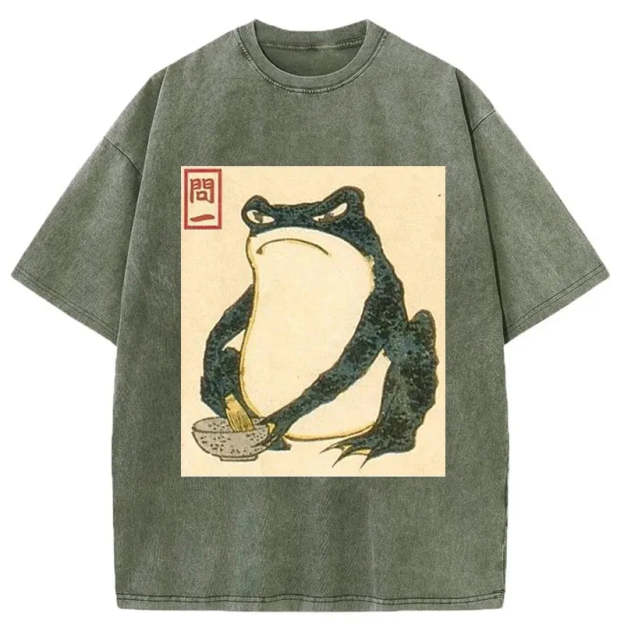 Matsumoto Hoji Japanese Frog Washed T-Shirt