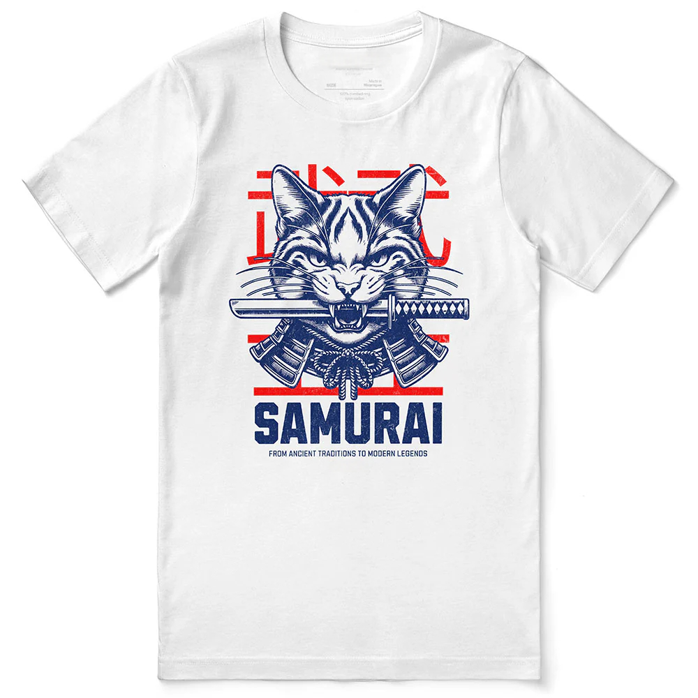  Samurai Cat Classic T-Shirt