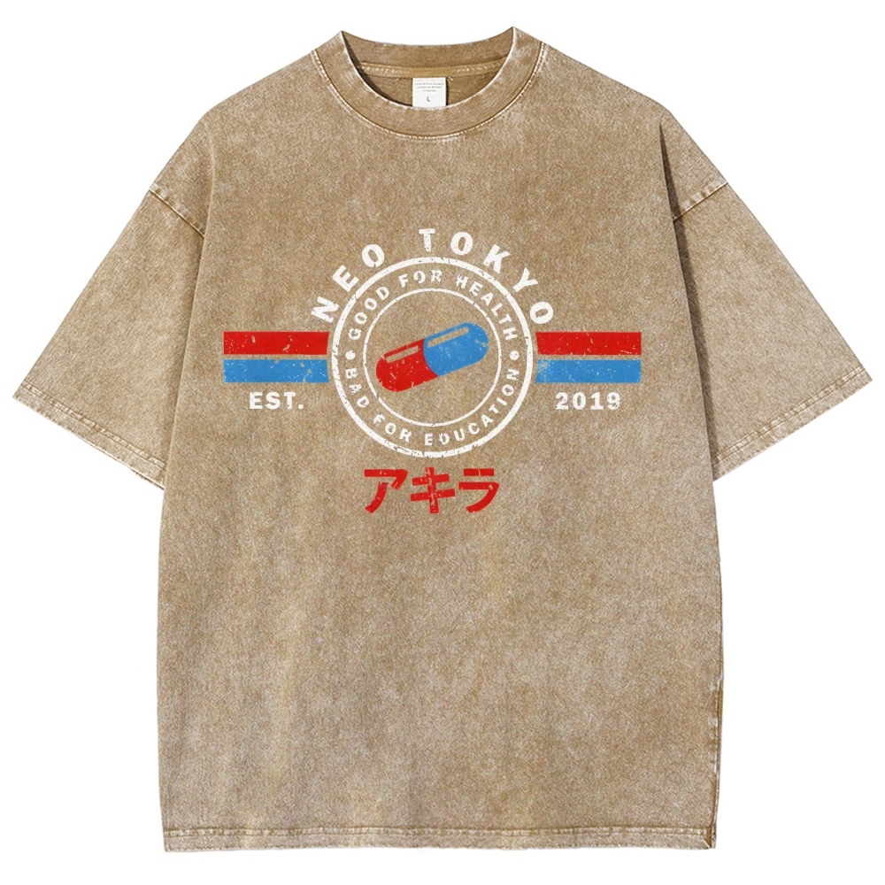 The Capsules Akira Neo Tokyo 2019 Vintage Washed T-shirt
