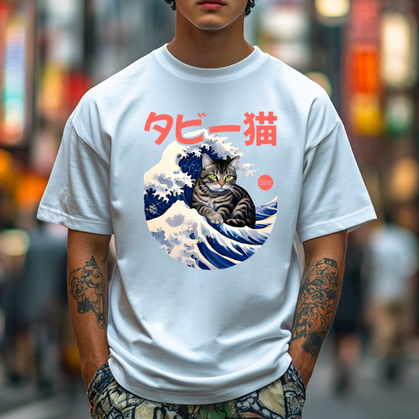 Cat Japanese Style Classic Tee
