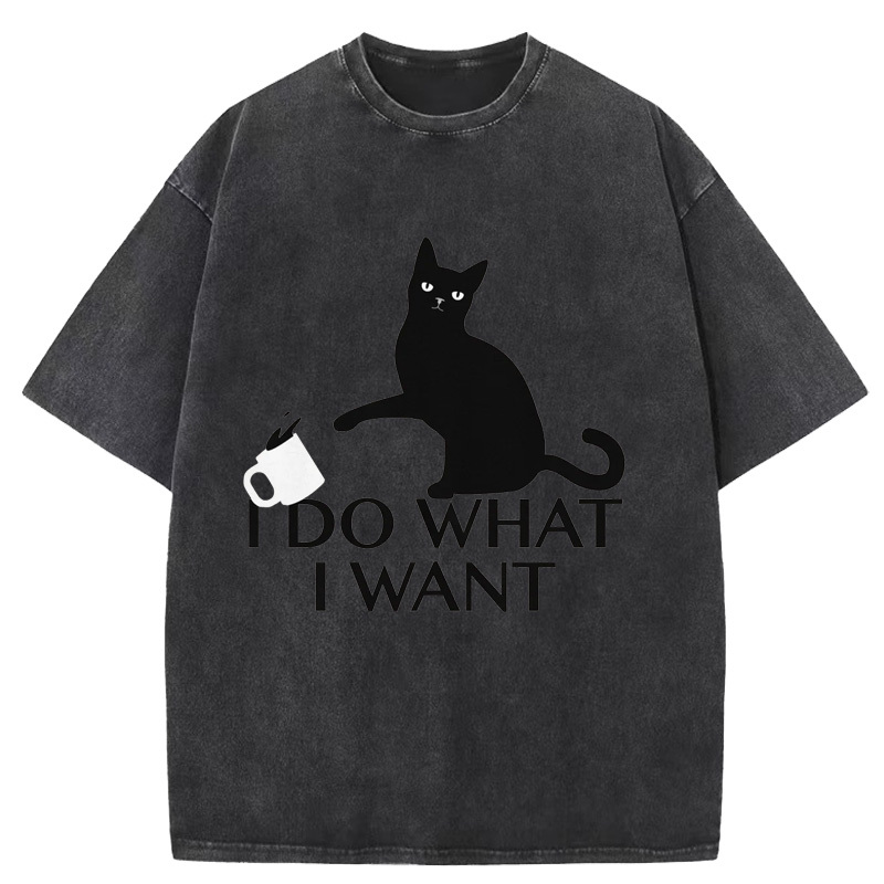 I Do What I Want Washed T-Shirt