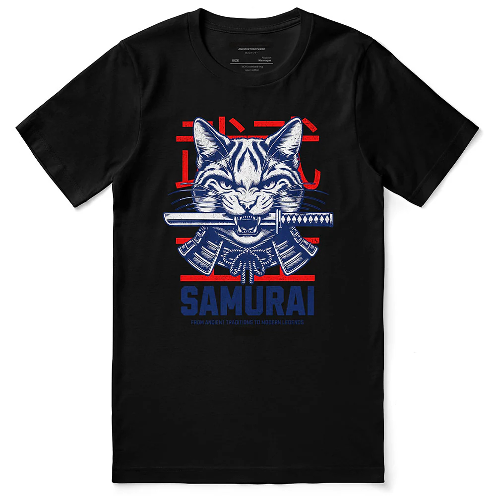  Samurai Cat Classic T-Shirt