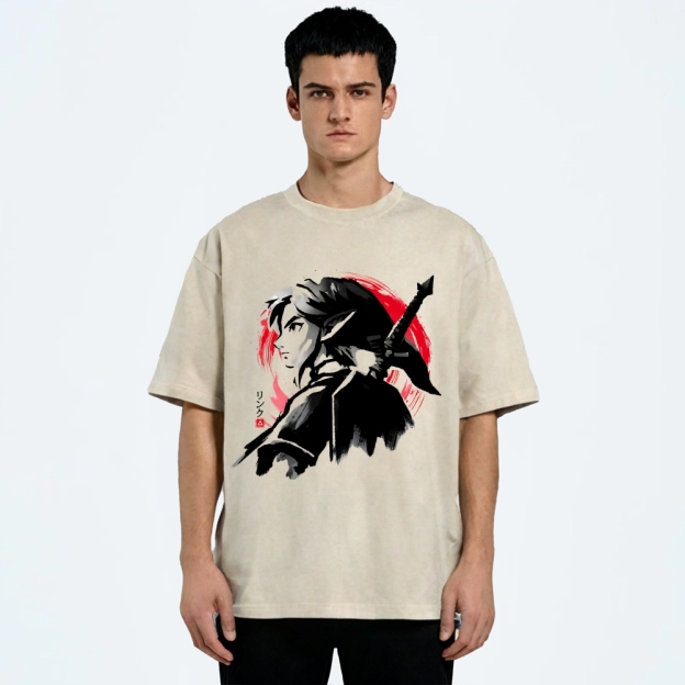 Sumi-E Swordsman Vintage Washed T-shirt